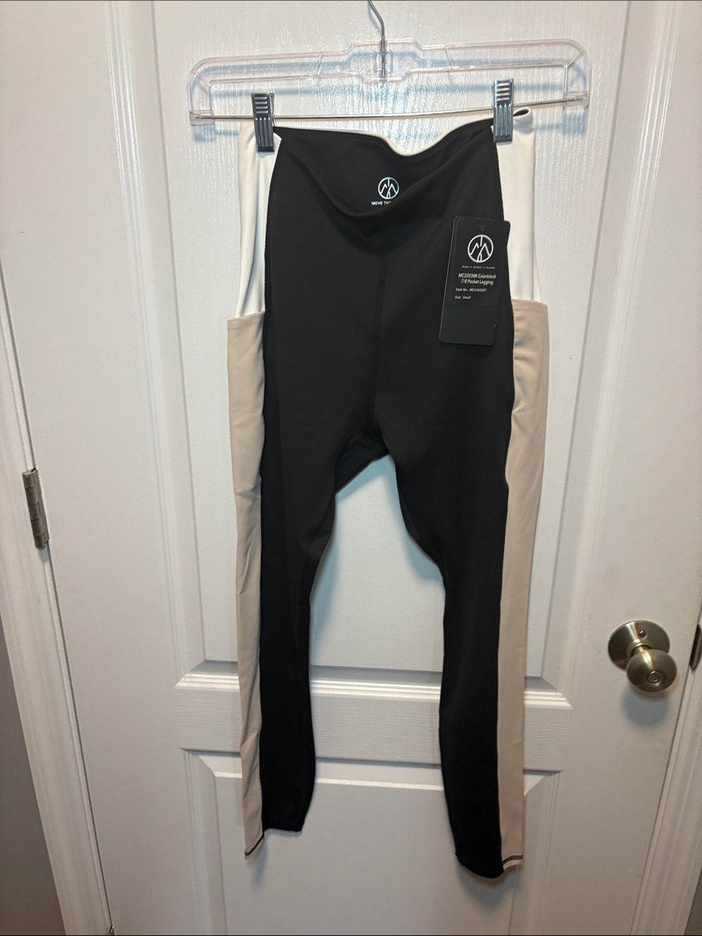 Alo High-Waist Colorblock Leggings - Black & Beige
